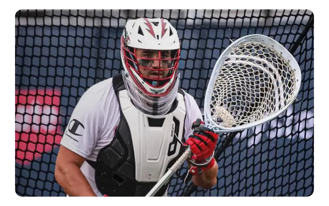 StringKing Lacrosse Mark 2G Goalie Head White White Strung