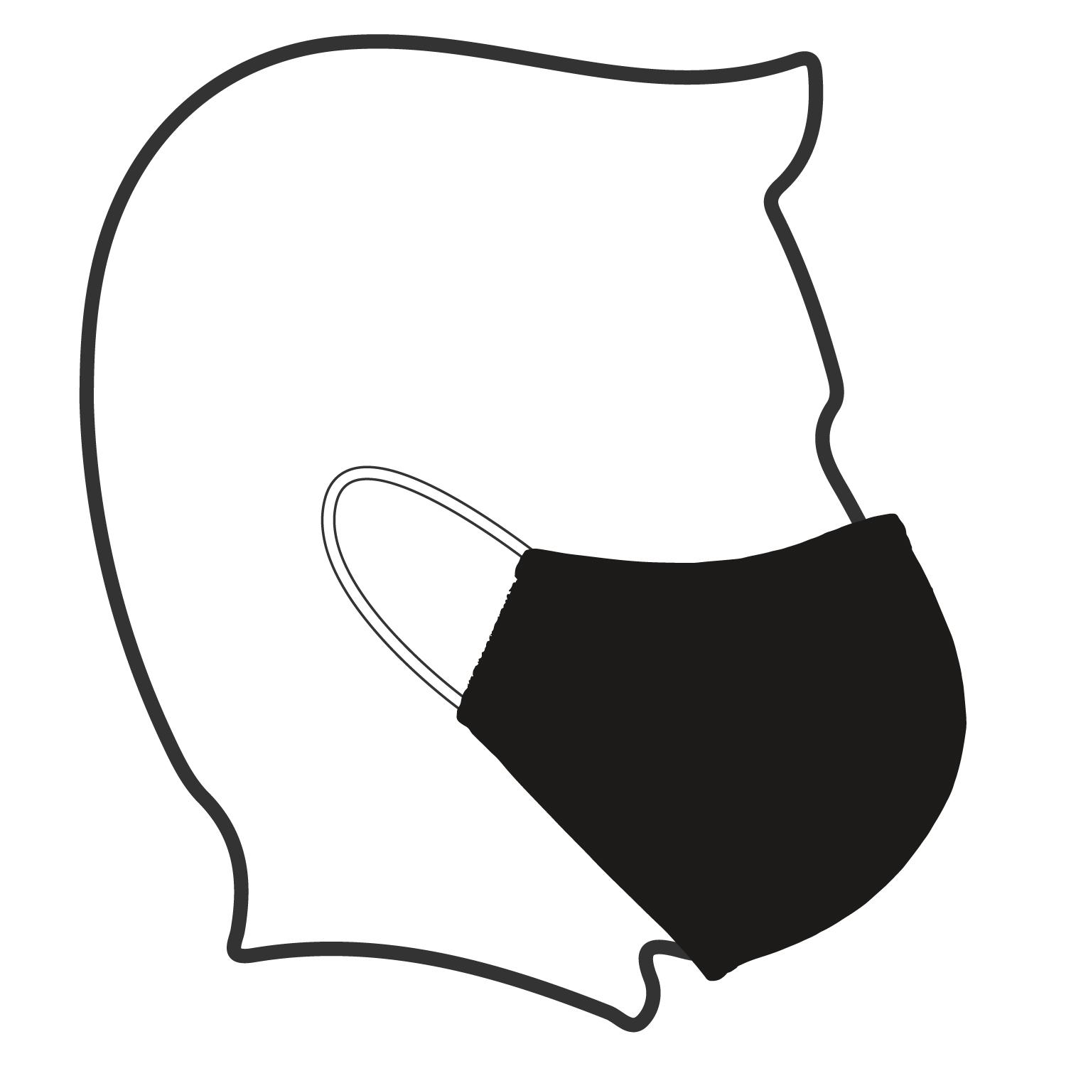 Masque Tissu Réutilisable Brodé Drapeau Français - 3 Couches Coton - Enfant