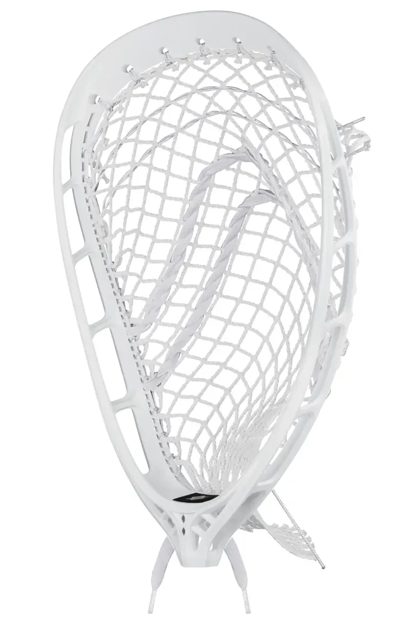 StringKing Lacrosse Mark 2G Goalie Head Black Black Strung Top View Surface Area
